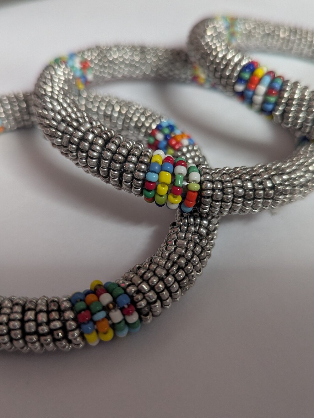 Maasai Beaded 3-Bangle Set